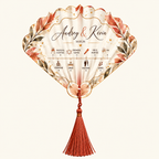 Éventail Programme de Mariage Jay's Créations Design